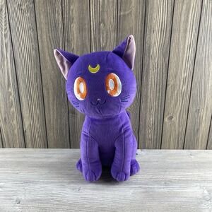 Sailor Moon 15" Luna Guardian Purple Cat Plush Big Anime Plush With Original Tag